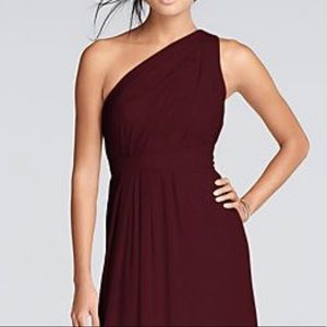 Alfred Angelo Wine colored bridesmaid dress
